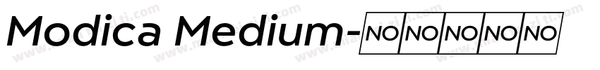 Modica Medium字体转换